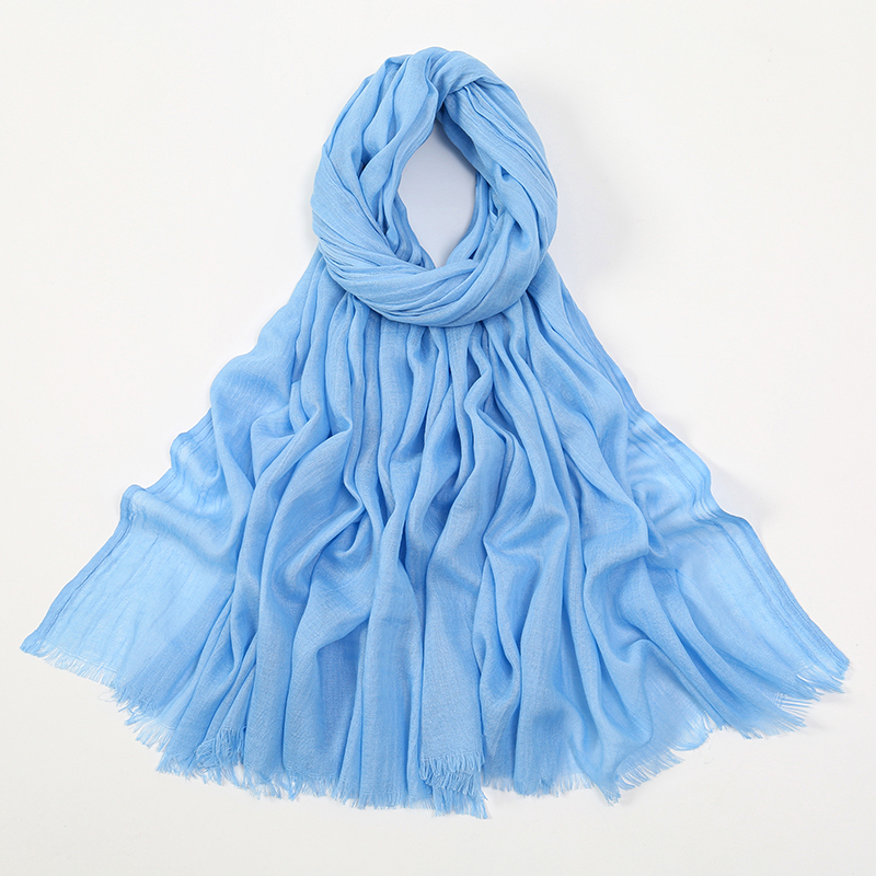 Foulard Hijab Modal en bambou de qualité supérieure pour femmes, bandeau uni à la mode musulmane pour femmes, Turban Hijabs, châle respirant, Islam Ram