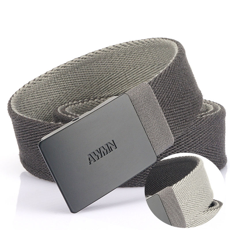 Ceinture en toile épaisse pour hommes et femmes, ceinture en jean simple décontractée, structure automatique, alliage de qualité, nouveau