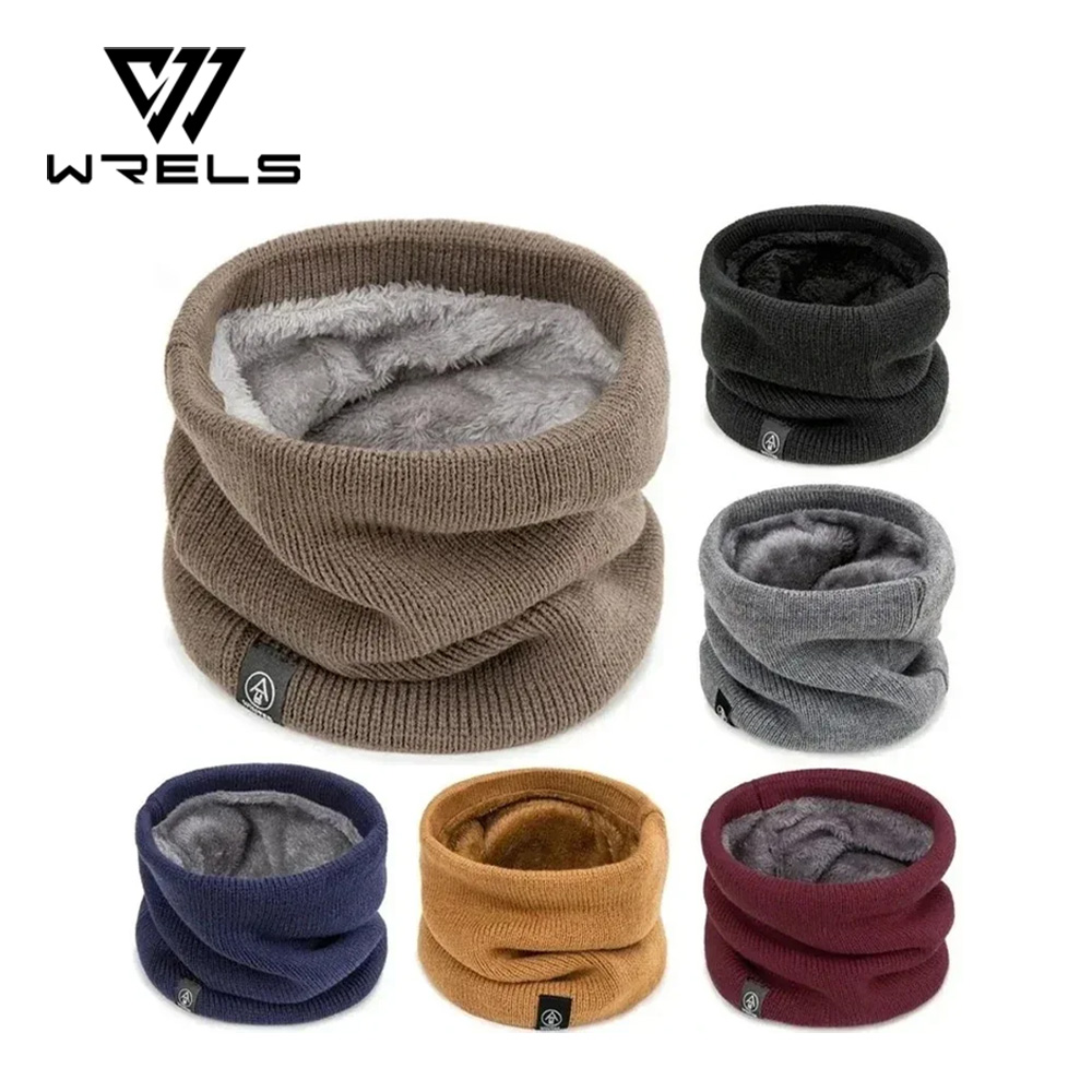 Écharpe tricotée chaude en peluche épaisse, coupe-vent, guêtre de cou d'hiver, résistant au froid, Sport de plein air, ski, course à pied, écharpe tubulaire pour hommes et femmes