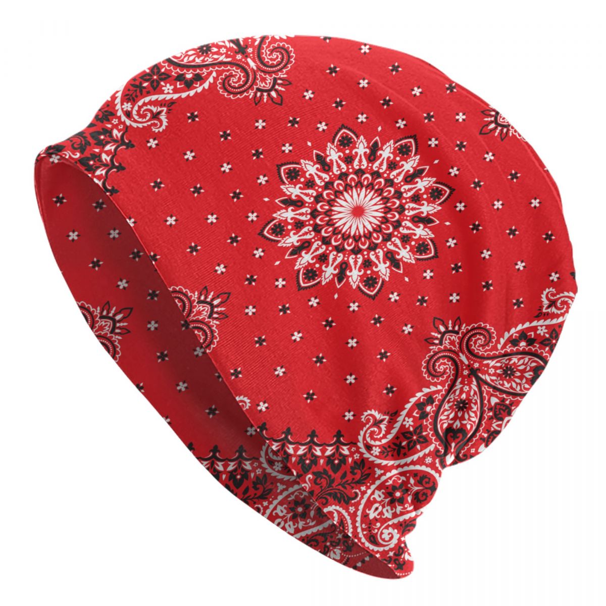 Bandana cachemire de style bohème ethnique personnalisé pour adultes, bonnets Skullies, casquettes Streetwear, chapeau chaud ogo, chapeaux unisexes, hiver