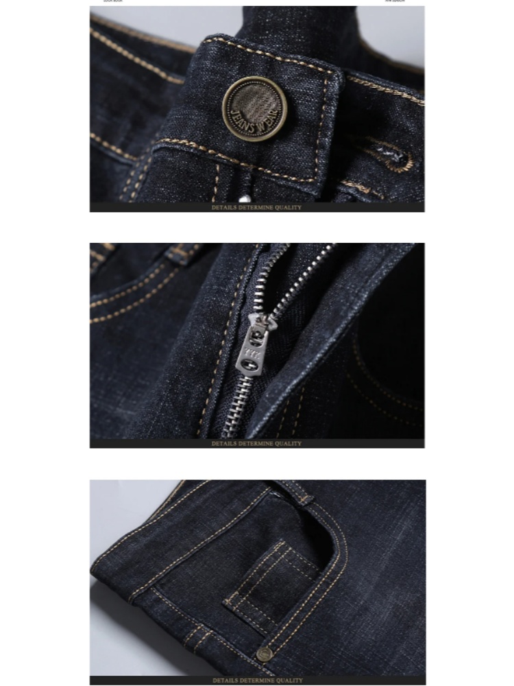 Jean droit pour homme tendance, nouvelle collection 2026, pantalon slim extensible confortable et doux, en denim, pour affaires, vêtements de marque pour homme ﻿
