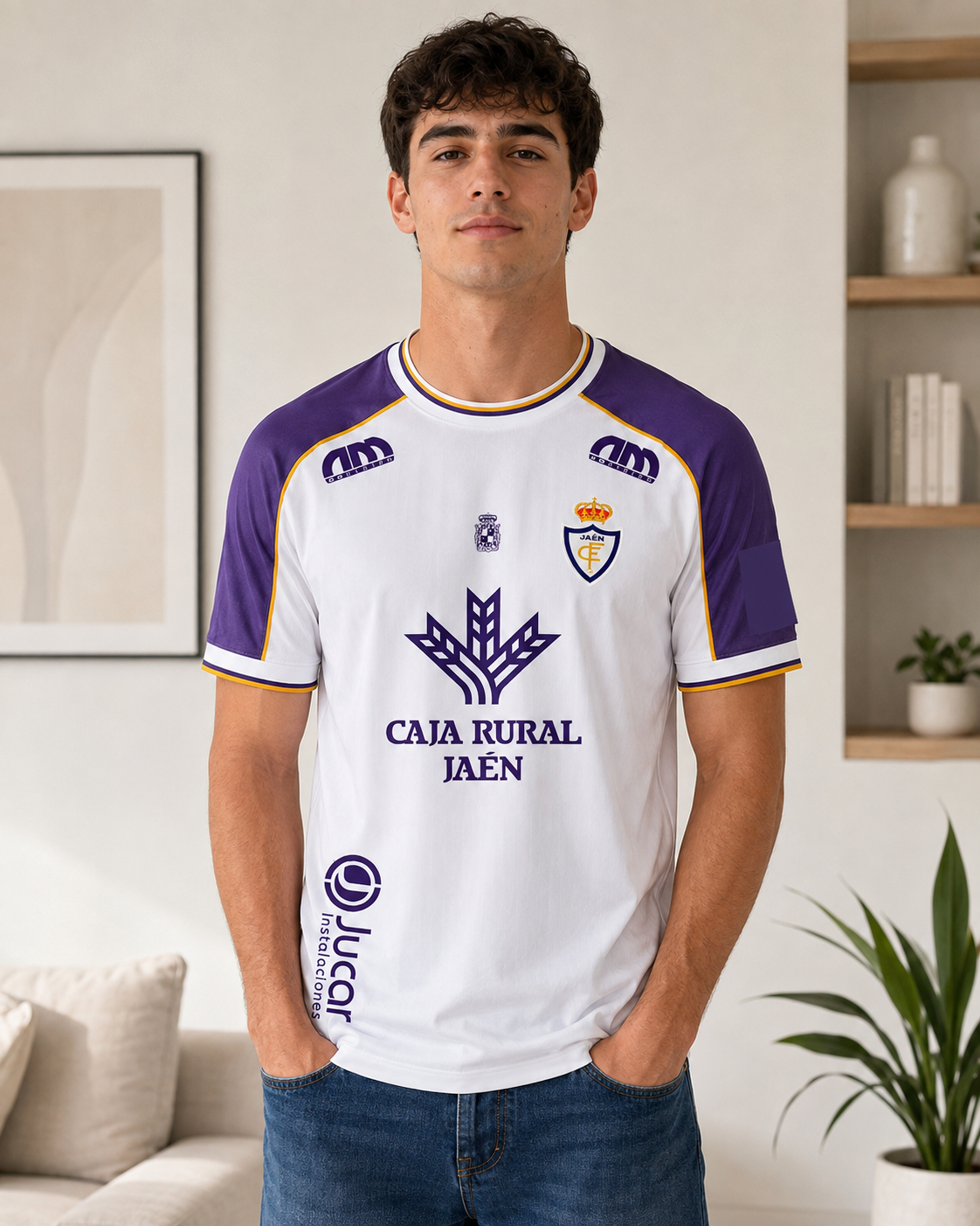Maillot de football à manches courtes pour hommes, blanc et violet, séchage rapide, respirant, uniforme de sport pour l'entraînement et les matchs.