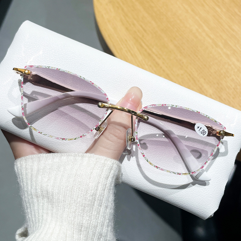 Lunettes de lecture au Design de luxe pour femmes et hommes, nouvelle tendance HD presbytie dames, motif imprimé en 3D, lunettes de vue lointaine à la mode
