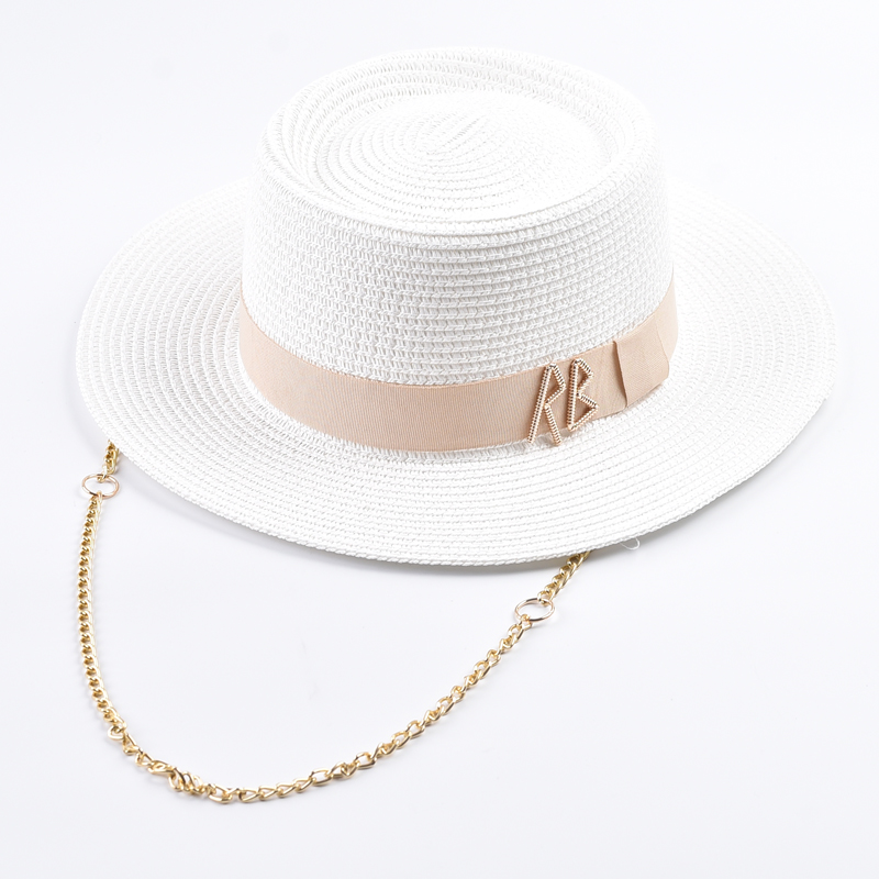 Chapeaux de paille pour femmes, décoration en ruban, chapeaux élégants pour femmes, chapeaux de fête, chapeaux de plage, chapeau de soleil, chapeau femme