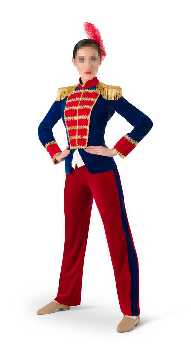 Costume casse-noisette pour femmes et hommes, ensemble de robe en velours militaire Royal médiéval, ensemble de spectacle sur scène à la mode pour Halloween et noël