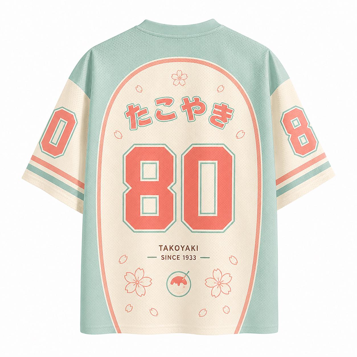 T-shirt unisexe 2026 pour hommes et femmes, style rétro japonais Osaka, imprimé poisson-globe, col en V, manches courtes, jersey, hauts de style streetwear, t-shirt surdimensionné