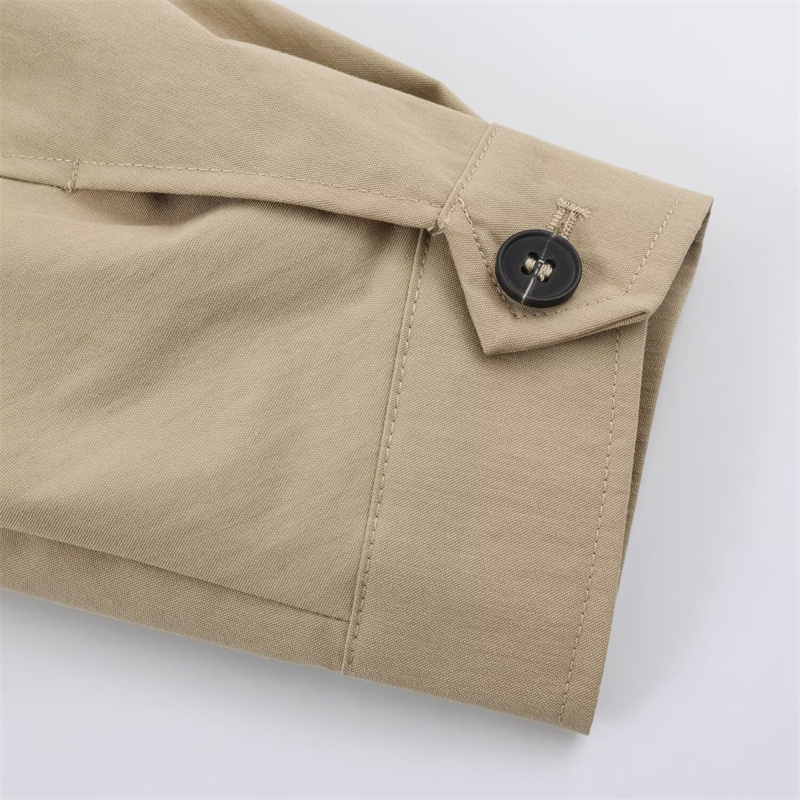 Veste pour femme Guobioziy, nouvelle collection automne 2026, veste ample à capuche kaki à manches longues, parka simple, tendance et élégante