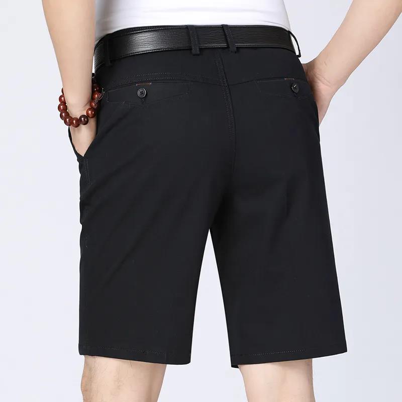 Short de plage pour homme, 100% coton, longueur aux genoux, marque classique, vêtements confortables