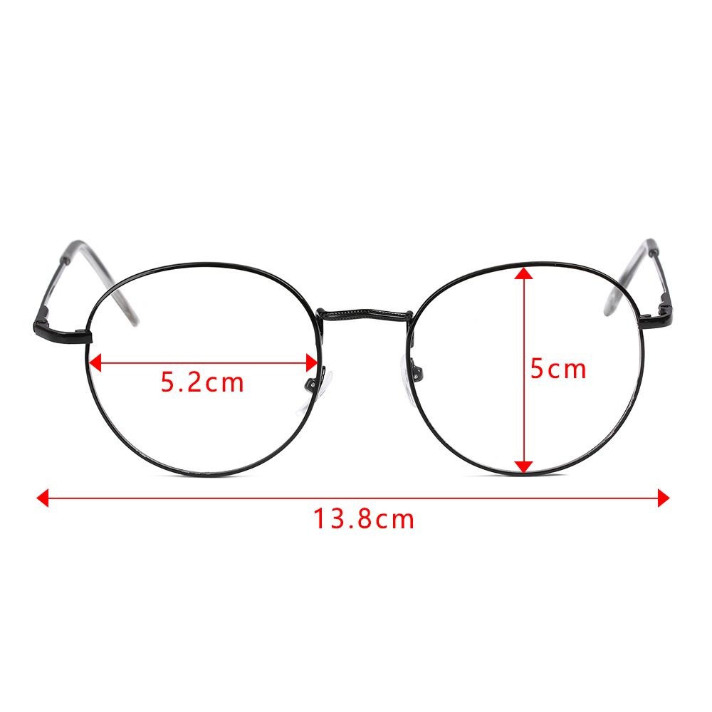 Nouvelle mode femmes hommes métal Vintage lunettes rondes surdimensionné lunettes cadre optique monture de lunettes lunettes lunettes