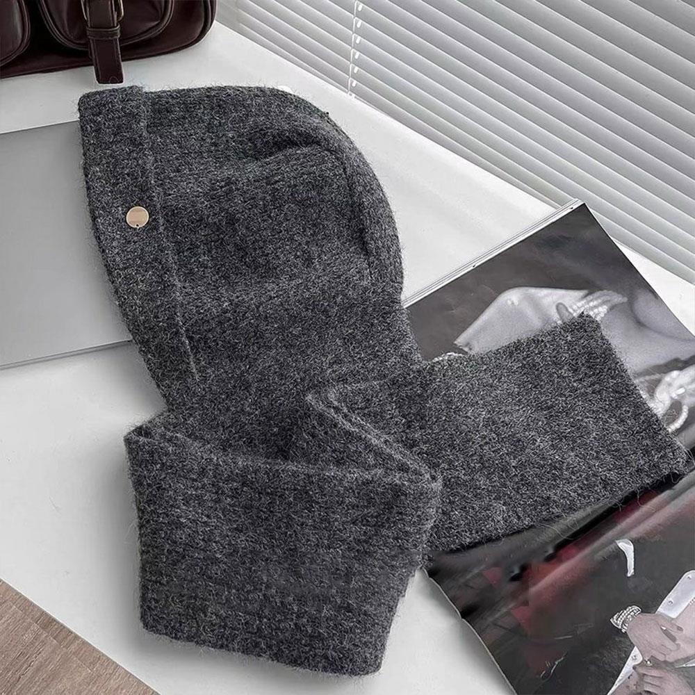 Casquettes à capuche tricotées pour femmes, cagoule, chapeaux d'hiver, coupe-vent, chaud, unisexe, couvre-cou, écharpe, une pièce, bonnet de Ski