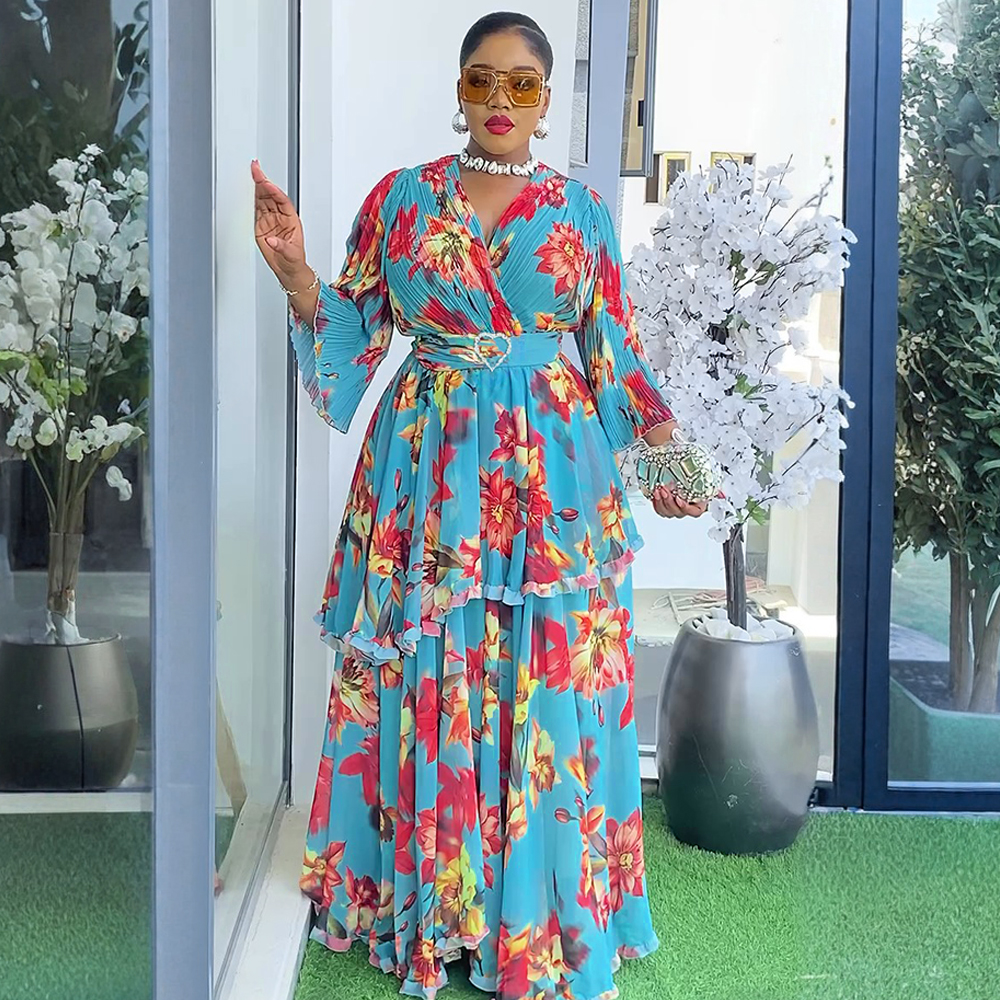 Robes africaines élégantes pour femmes, nouvelle mode d'été, Robe imprimée, grande taille, turquie, musulmane, Robe longue de soirée de mariage, 2025