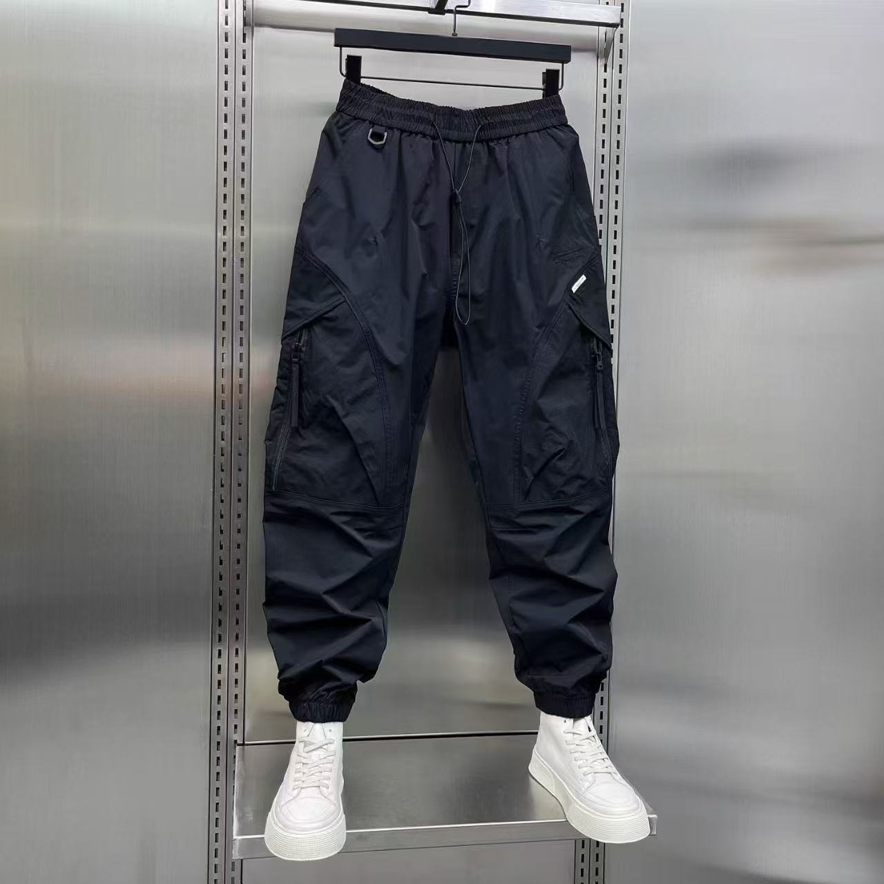2025 nouveau pantalon de Jogging homme automne vert noir pantalon décontracté ample S-3XL Style américain haute rue pantalon hommes vêtements