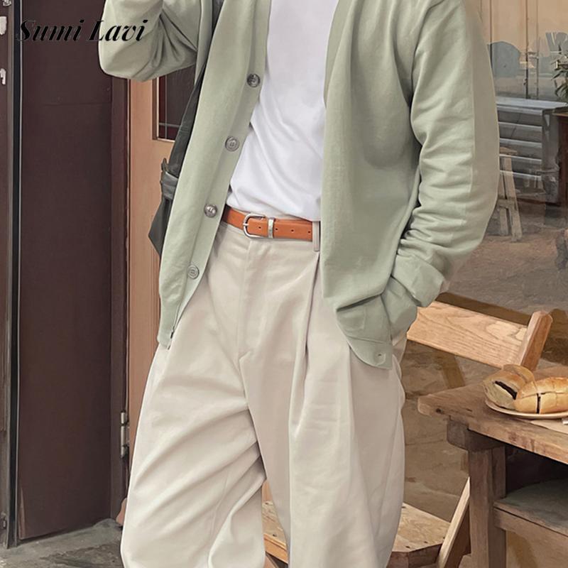 FjStreetwear plissé pour homme, pantalon droit, vintage, résistant, boutonné, à la mode, printemps, 2025