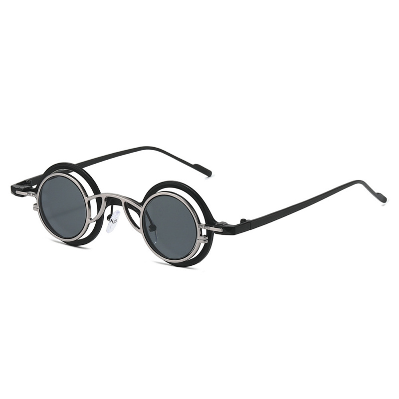 Lunettes de soleil rondes rétro pour hommes et femmes, style années 80, à clipser, uniques, détachables, verres UV400, anti-lumière bleue, décontractées, pour le voyage