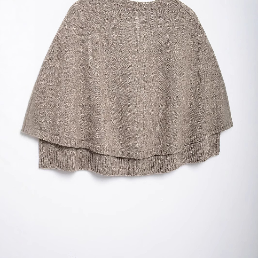 Châle tricoté à col rond tendance, veste courte pour femme, nouvelle collection automne, style polyvalent à col drapé, best-seller de la saison