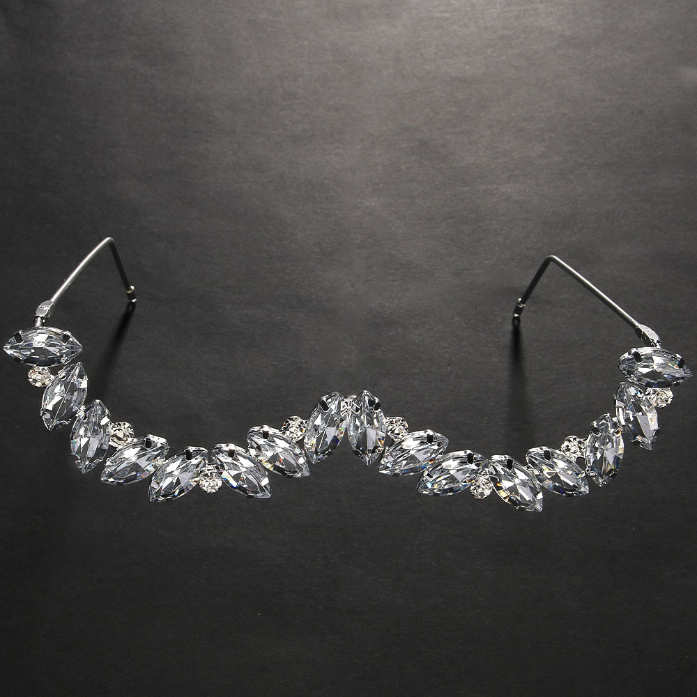 Monture de lunettes géométrique tendance en zircon pour femme, sans verres, bijou de visage, monture de lunettes de luxe en cristal pour mariée, accessoires de fête