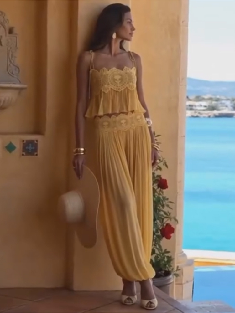 Ensemble tailleur chic à col montant et pantalon large taille haute, couleur unie, pour femme, collection automne 2026, 2 pièces, style urbain