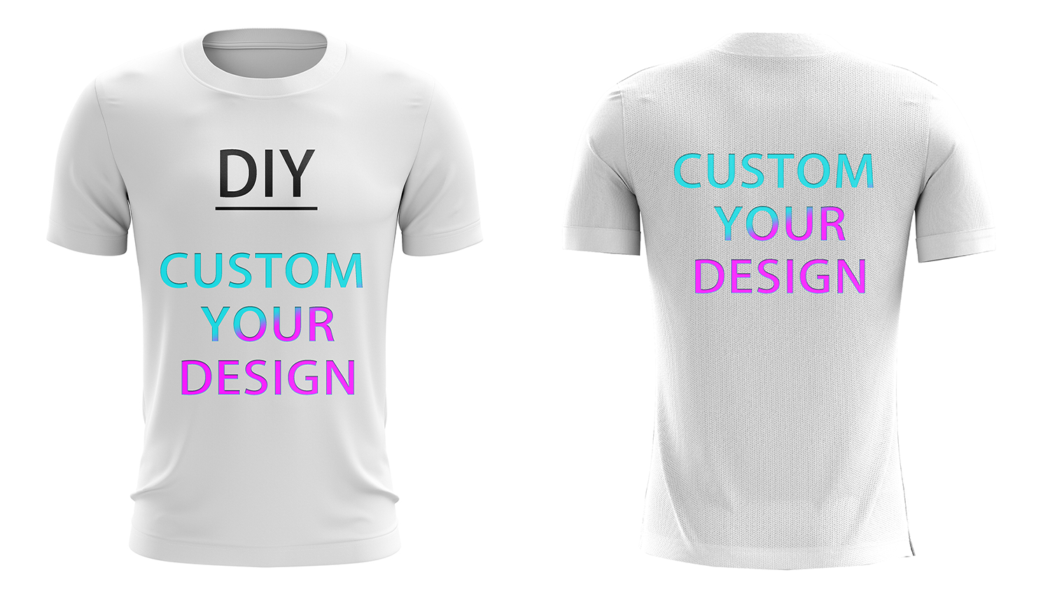 Maillot personnalisé DIY, vêtements de sport pour équipe, T-shirt à manches courtes DIY, T-shirt col rond ou col en V, haut en maille à séchage rapide pour l'été