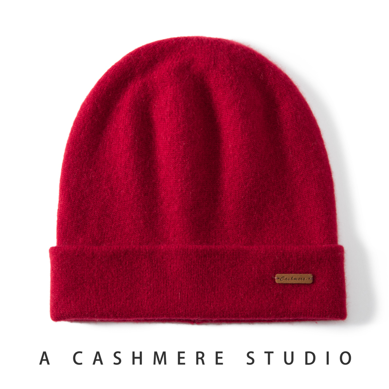 Chapeaux tricotés en cachemire pour femmes, couvre-chef doux et chaud, pour l'extérieur, décontracté, épais, pour filles, de haute qualité, nouvelle collection hiver 2024, 100%