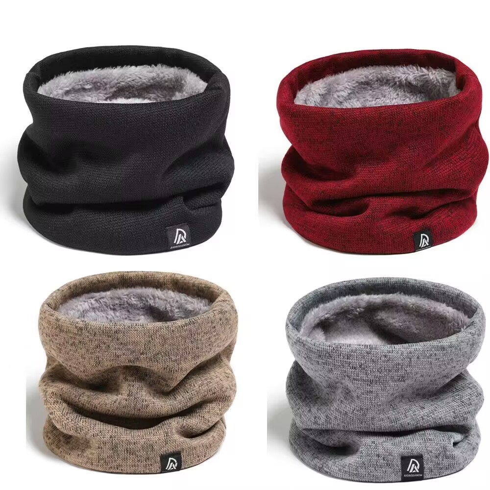 Cache-cou tricoté doux et épais 2026 pour homme et femme – Cache-visage sportif pour l'hiver, le patinage et la course à pied – Écharpe chaude anti-froid