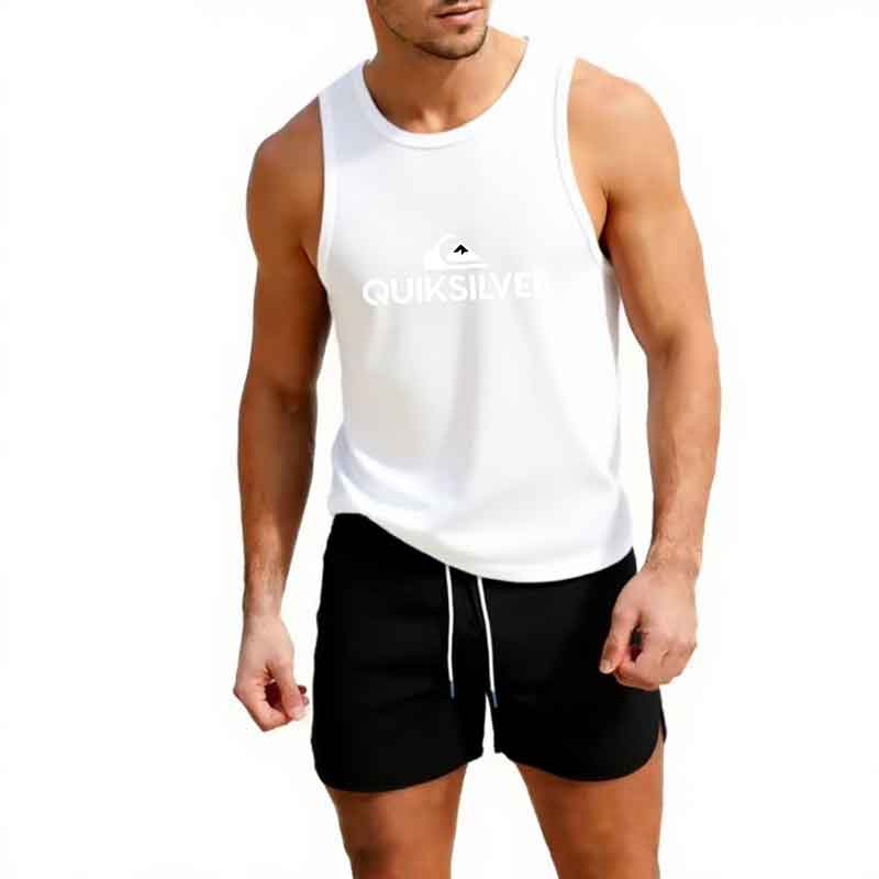 Gilet de sport sans manches pour hommes, camisole ample pour la course, l'entraînement, le basketball et le fitness