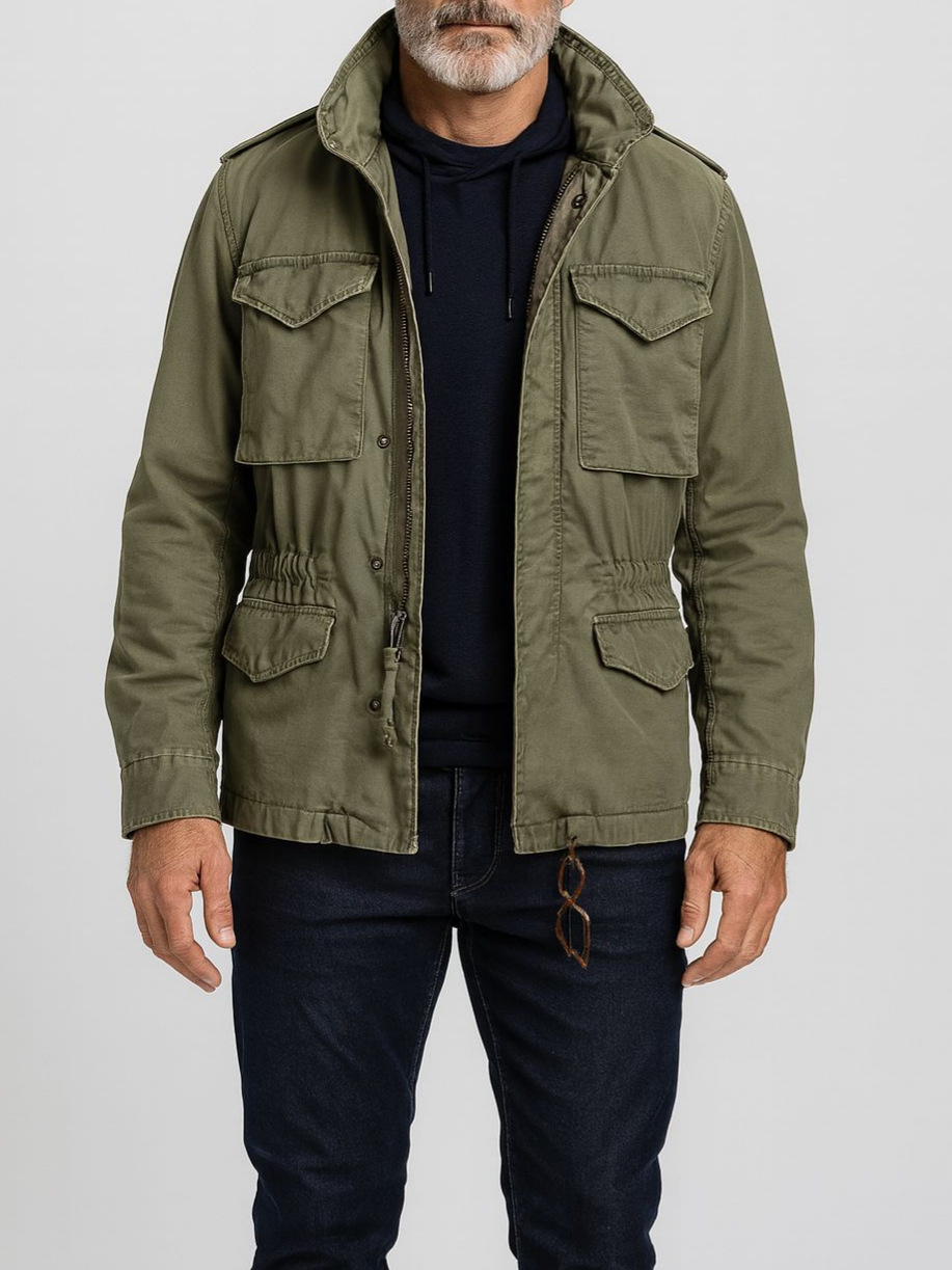Veste pour homme, veste de travail, veste décontractée vintage, multi-poches, manches longues, cardigan, vêtements pour homme printemps