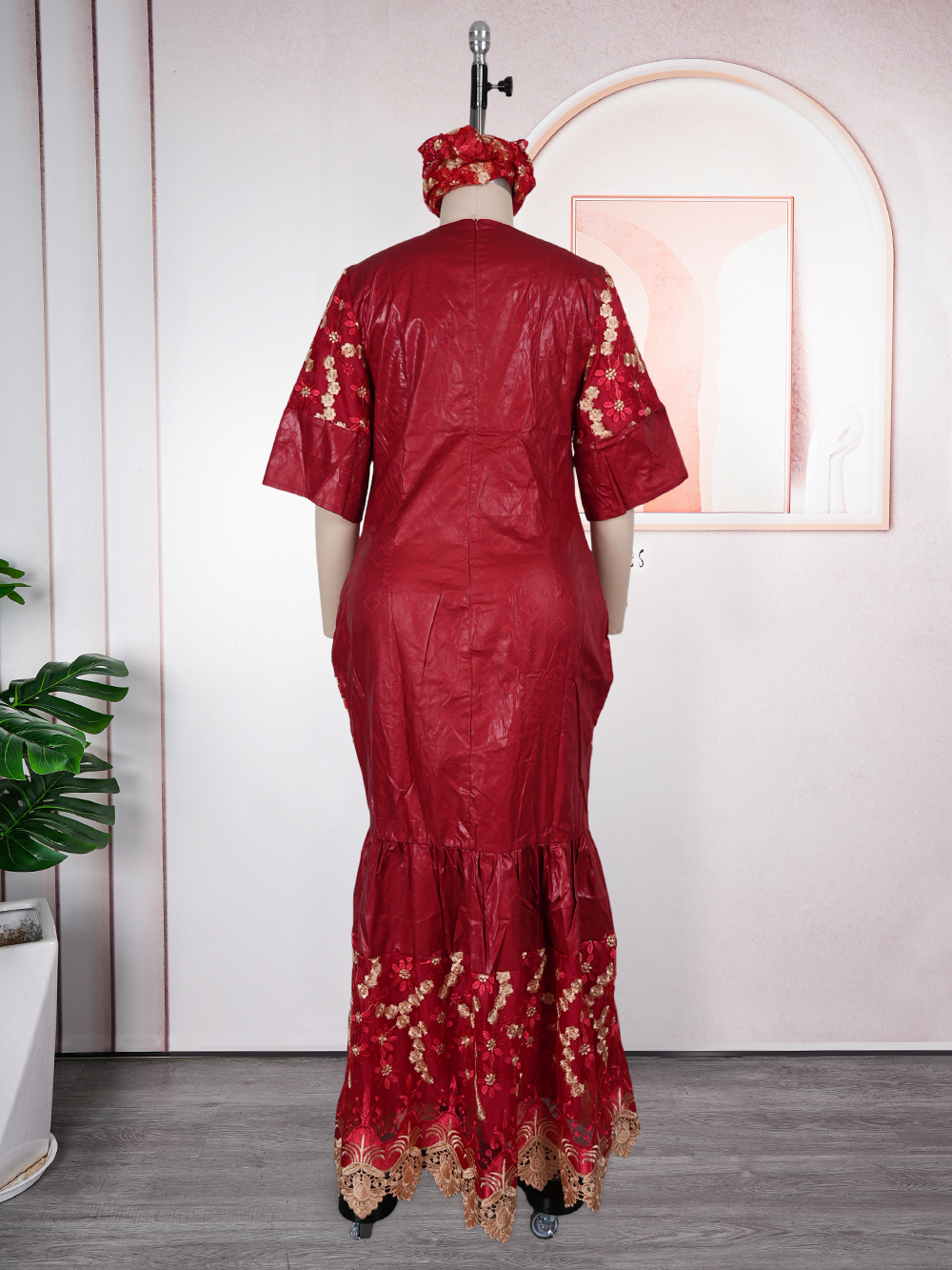 Robes longues de soirée africaines grande taille pour femmes 2026 – Nouvelle collection de robes de luxe brodées Bazin, tenues élégantes pour mariages musulmans et soirées