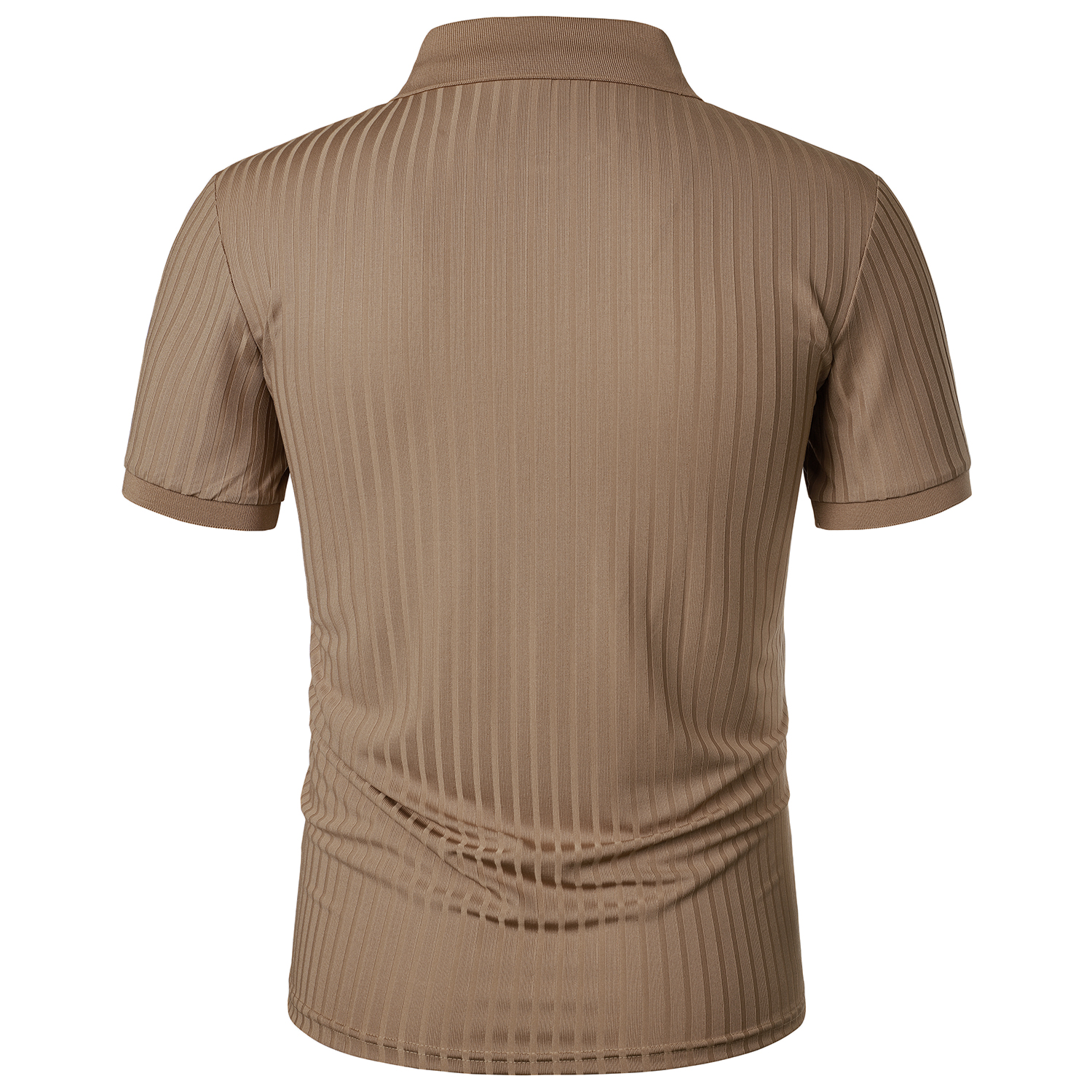 POLO vertical à manches courtes pour hommes, vêtements de sport, de course, de fitness, d'été, très extensible, chemise de base en tricot mince