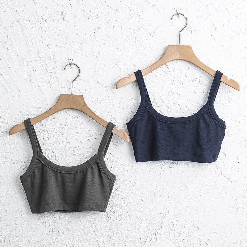 Débardeur tricoté en coton pour femmes, côtelé, Sexy, sans manches, Streetwear, décontracté, Slim, blanc, noir, haut court, Camis, gilet d'été