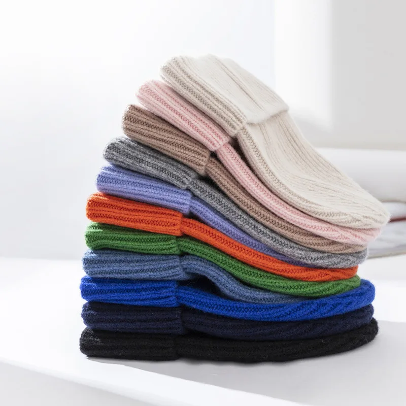 Bonnets en laine pour femmes et hommes, Bonnet tricoté, chaud d'hiver