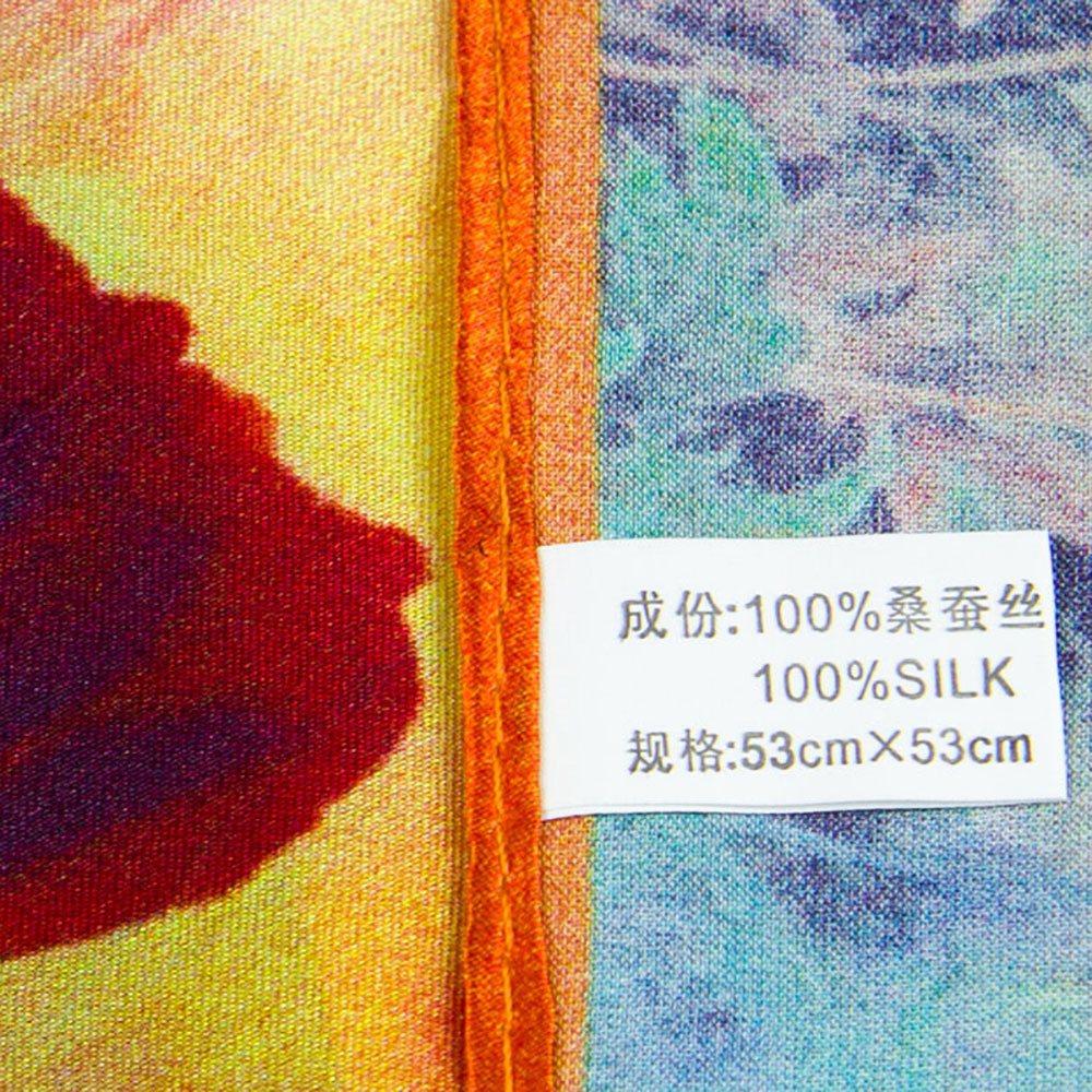 100% foulard en soie Pure femmes Bandana femme foulard femme mouchoir en soie naturelle enfant foulard haut poche carré pour hommes