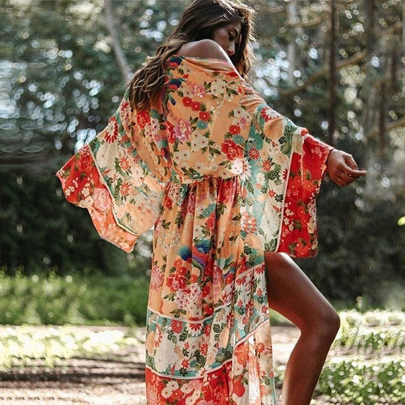 Cardigan ample en mousseline pour femme, style décontracté et élégant, protection solaire, idéal pour la plage, best-seller FF6668