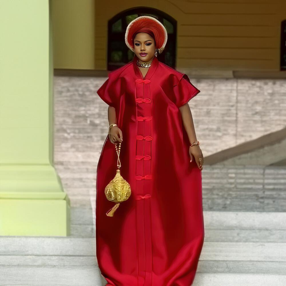 Robes africaines de créateur, tenues avec un foulard, robe africaine de luxe, élégance, hauts africains pour femmes, robe turque