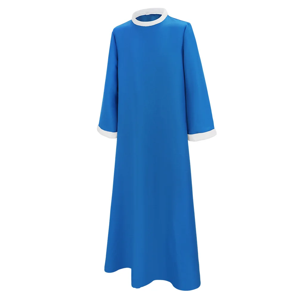Costumes de cosplay Game Super Brothers Kamek Blue Robe, costumes de personnage d'anime, vêtements de performance pour Halloween, masque pour hommes adultes