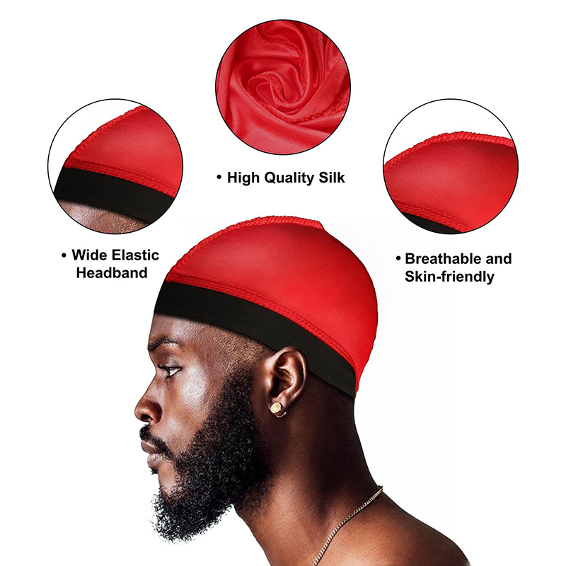 3 pièces/lot longue soyeuse Durag longue queue soyeuse écharpe musulman Doo chiffon Pirate chapeau Durag chimio Turban pull casquette bandeau de cheveux Bandanas
