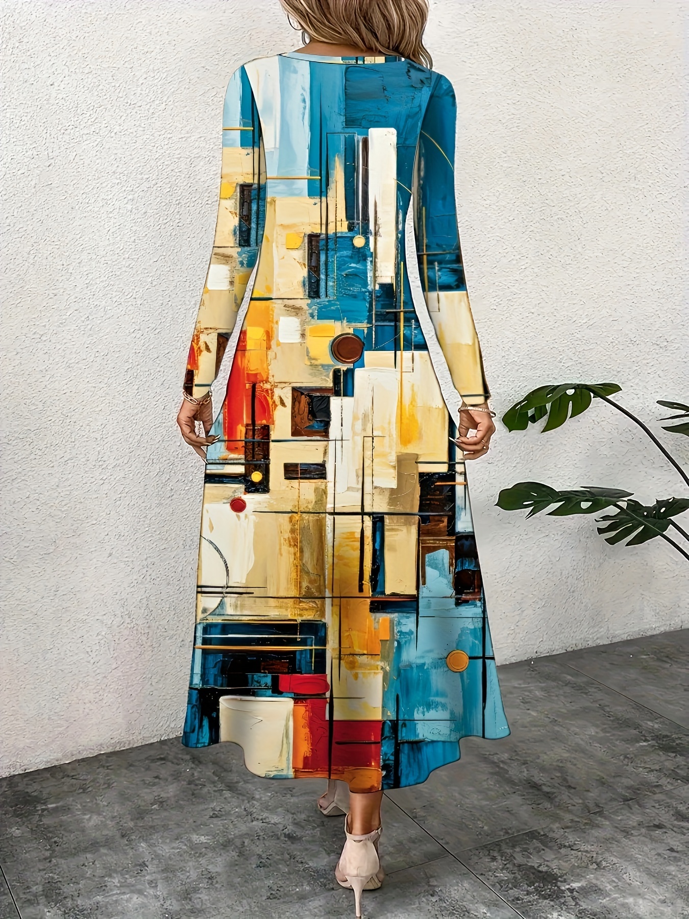 Robe imprimée élégante pour femmes, mode décontractée, nouveau tempérament