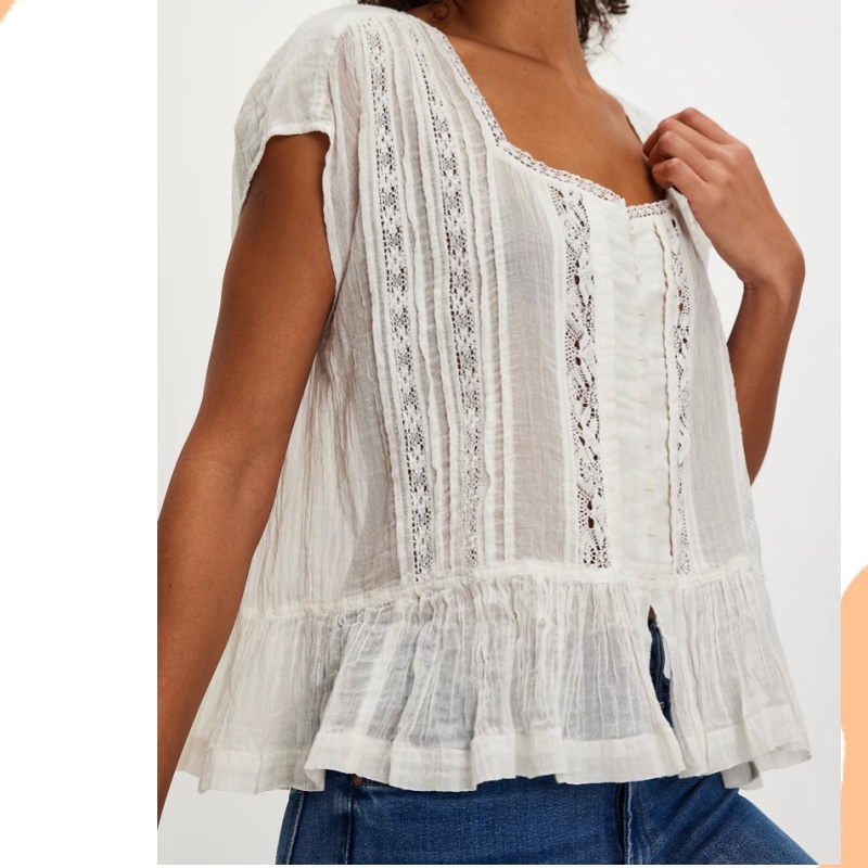 Débardeur Vintage en lin pour femmes, demi-boutons, sans manches, chemise à volants, nuisette Y2k, chemisier péplum, gilet, tunique