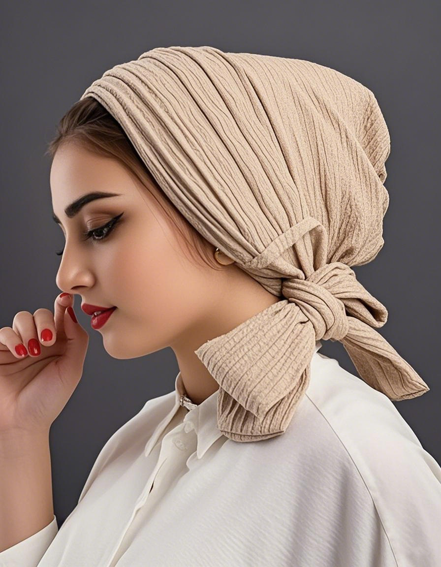 Nouveauté 2026 : Turbans Hijab Couleur Unie à Longue Queue, Bonnets Musulmans Élastiques Respirants, Bonnets Chimio pour Femmes et Filles
