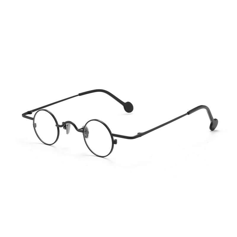 Lunettes de lecture rondes Steampunk en métal pour hommes et femmes, petite monture Anti lumière bleue presbyte rétro Vintage, verres transparents UV400
