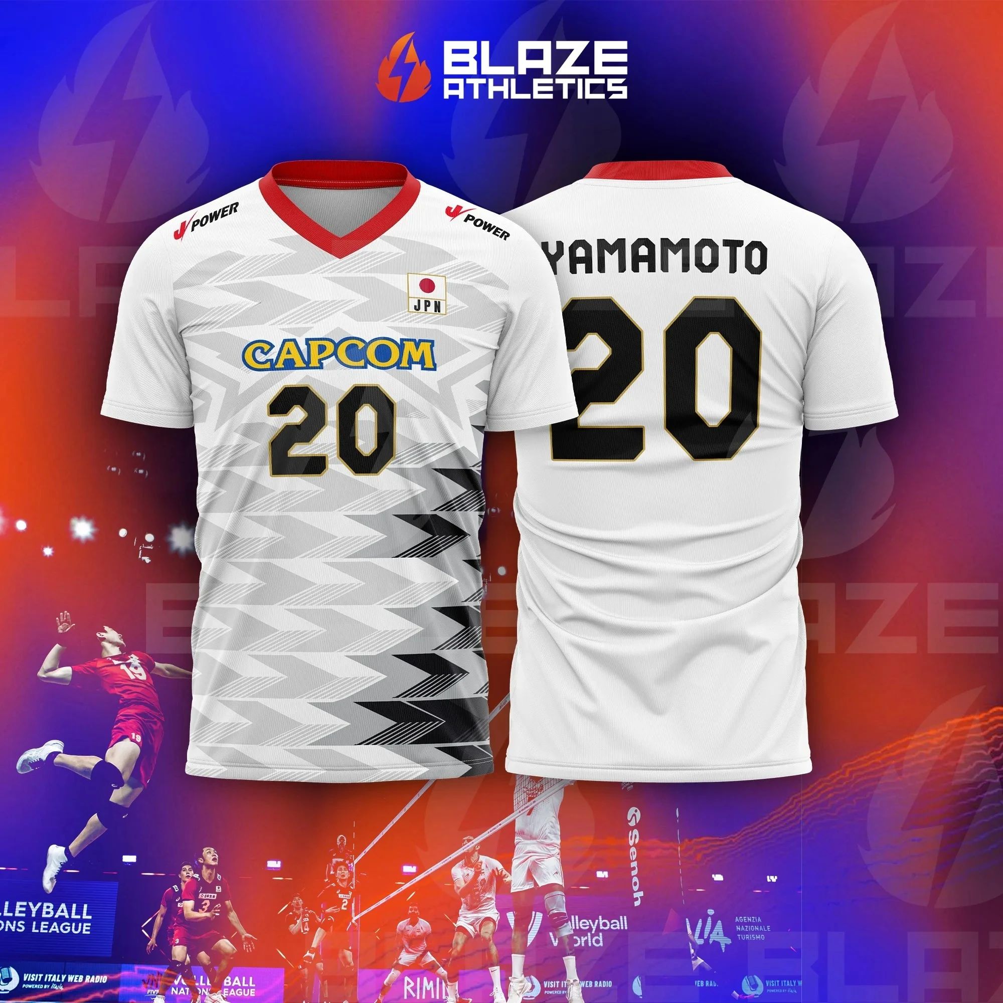 Équipe nationale de volley-ball du Japon, maillot Yuji Nishida n° 1, T-Shirt de sport respirant à séchage rapide pour hommes et femmes