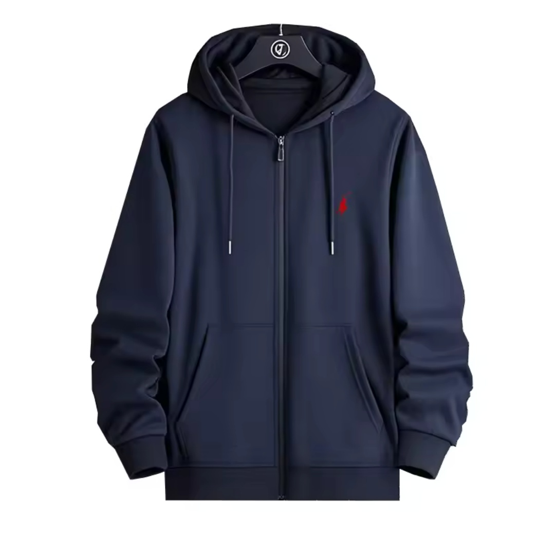 Vêtements décontractés pour hommes et femmes avec motif brodé à la mode, style sportif tendance pour les jeunes, sweat-shirt confortable à capuche avec fermeture éclair.
