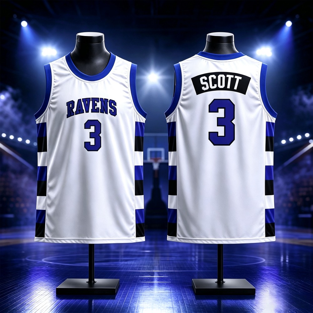 Maillot de basket-ball vintage One Tree Hill Ravens Team Movie Scott 3 pour homme, décontracté, sportif, sans manches, haut d'été