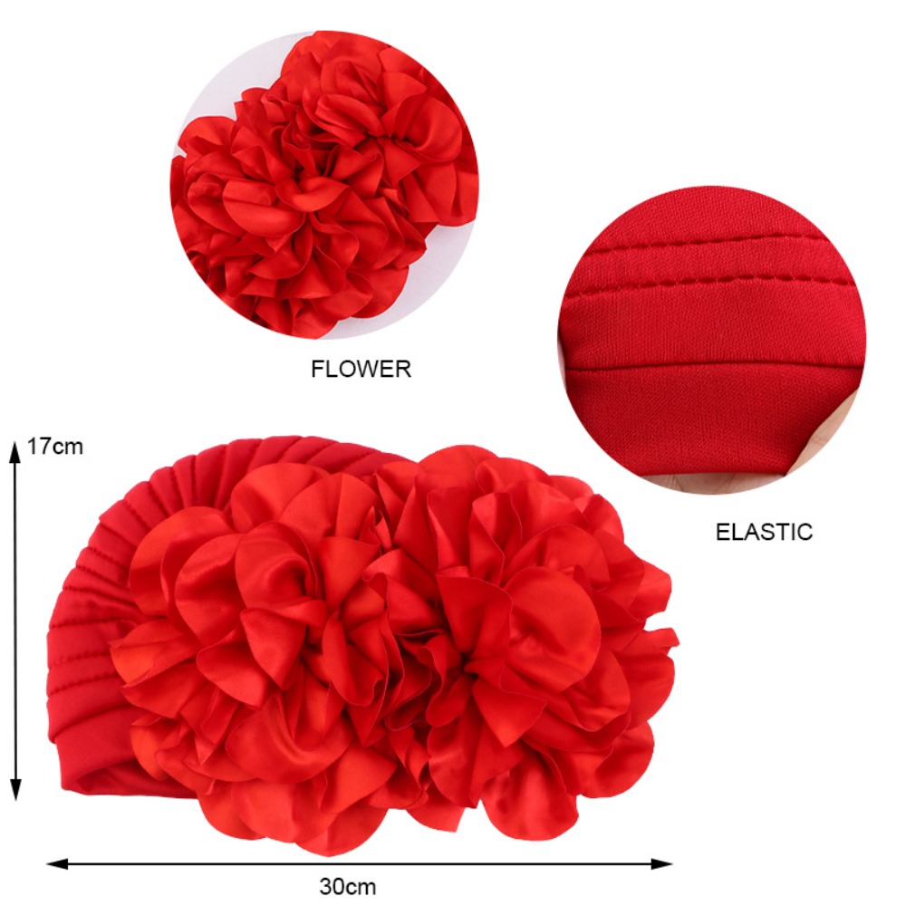 Nouvelle casquette intérieure National Turban chapeau à la mode Bonnet grande fleur chapeau Turban Style africain chapeau femmes