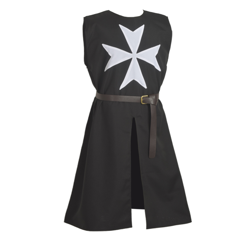 Tunique médiévale pour hommes, Costume d'halloween Viking, Robe de Cosplay, chevaliers templiers, guerriers, Cape d'hôpital