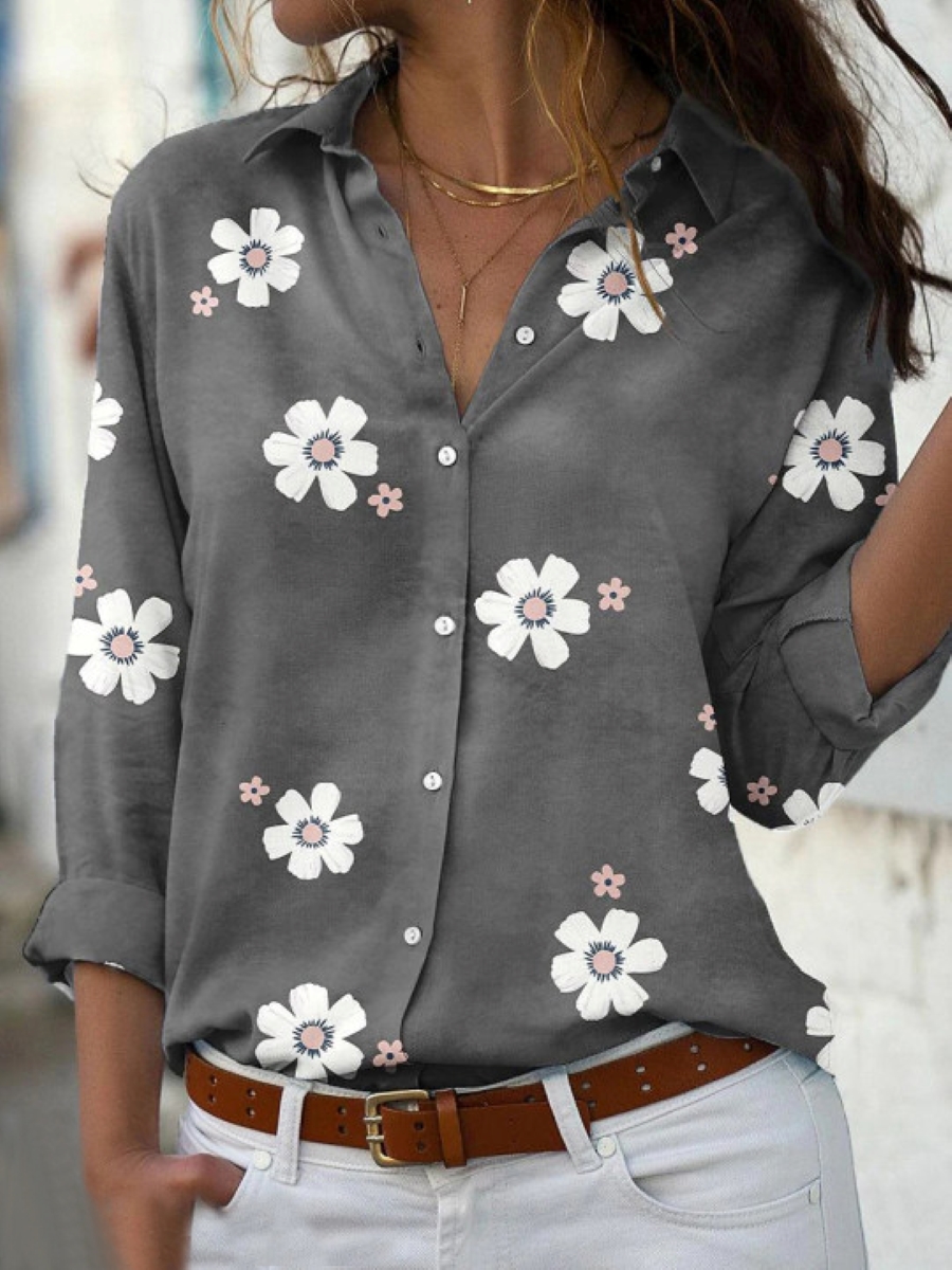 Chemise élégante pour femmes, mode décontractée, manches longues, haut ample