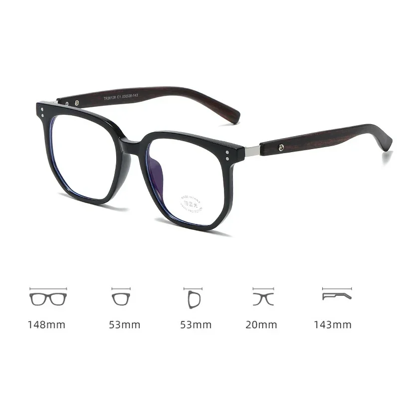 Lunettes de lecture carrées surdimensionnées pour femmes, Vintage, blocage de la lumière bleue, lunettes de vue lointaine, lunettes optiques de luxe sur Prescription