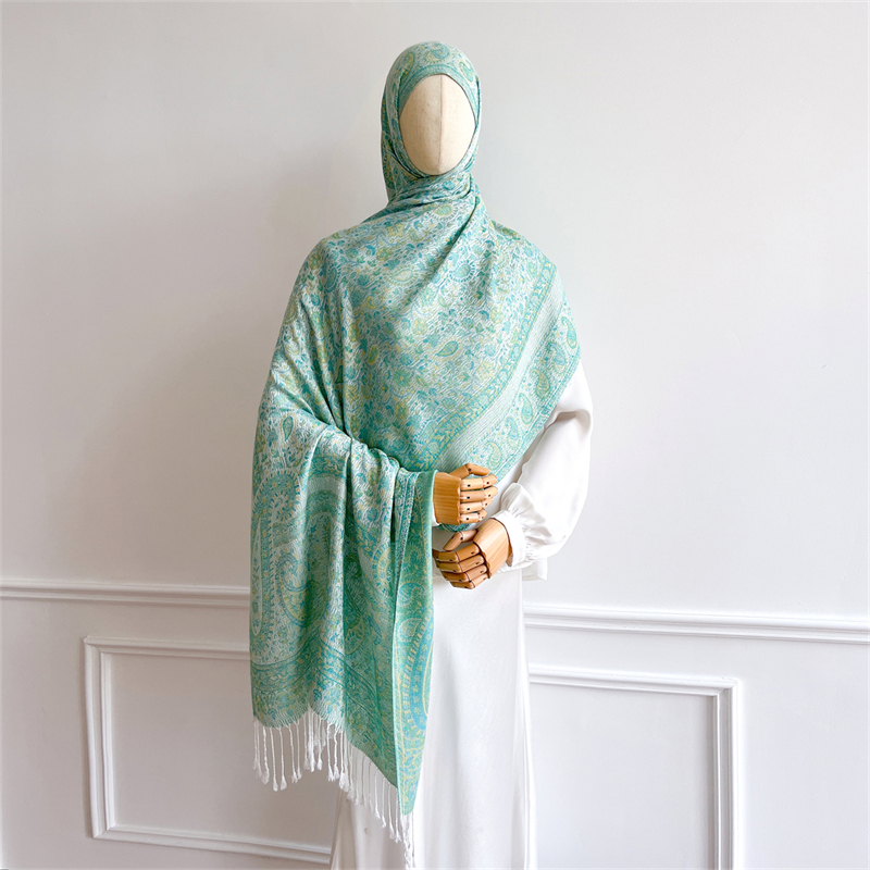 Bohème automne écharpe cachemire femmes Jacquard Pashmina conception florale femme épaisse couverture douce Bufanda chaud châle Poncho étole
