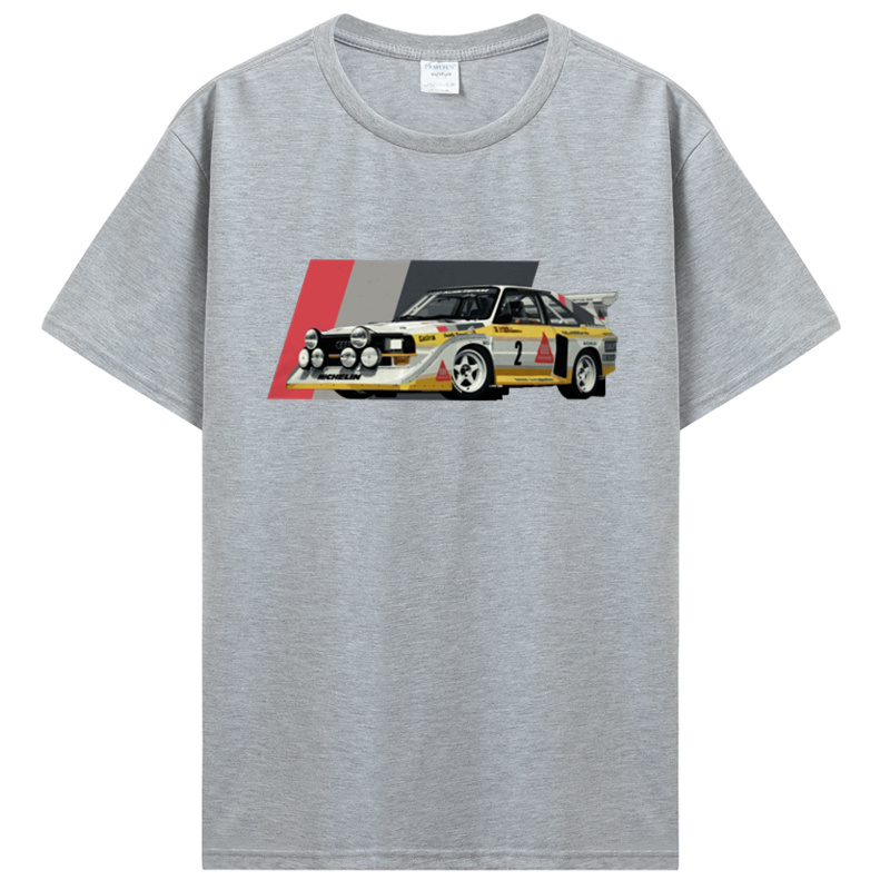 Sport S1 E2 groupe B voiture de rallye Stig Blomqvist Mikkola et Walter T-Shirt décontracté T-Shirt couverture en coton vêtements pour hommes unisexe T-Shirt