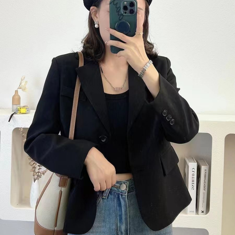 Veste pour femmes courte découpée décontracté printemps vêtements coréen Blazers automne tenues tendance femmes Blazer costumes couture 2025 manteau