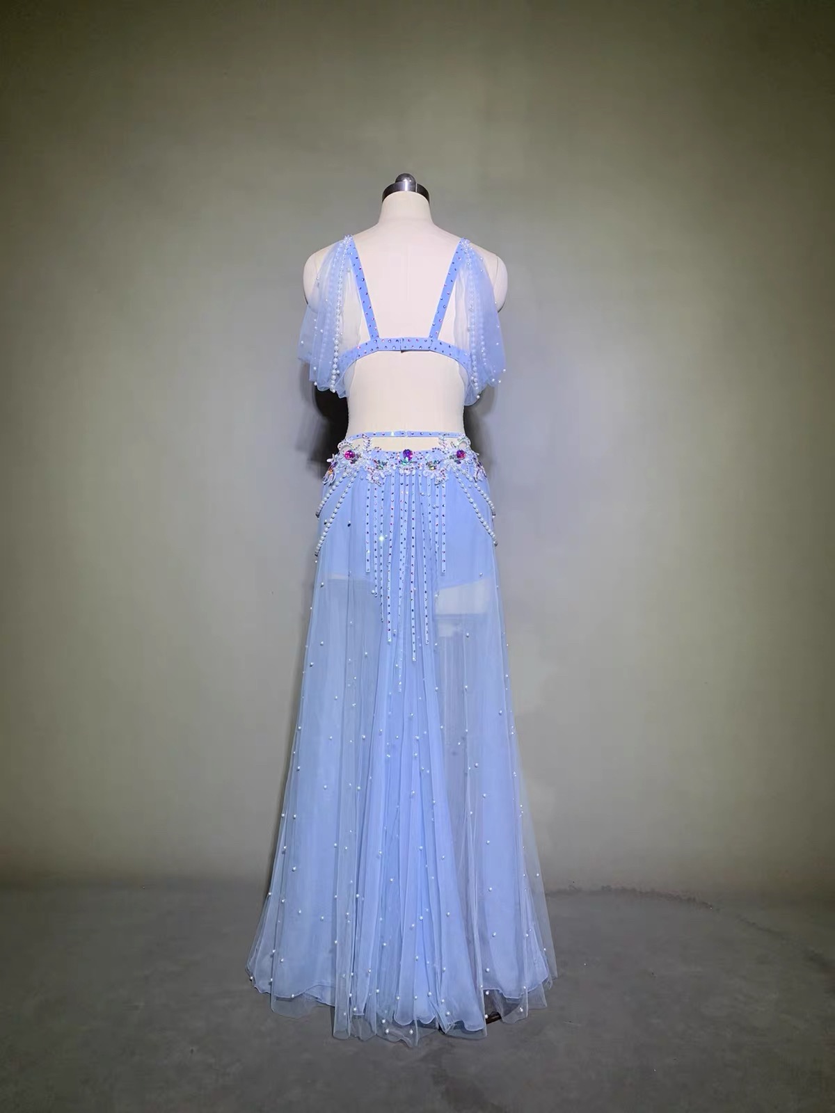 Costume de danse orientale pour filles, robe de scène de danse orientale, vêtements d'entraînement pour femmes, tenue de cours de Caderines Baladi arabe